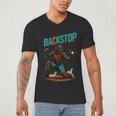 Backstop Catcher Baseball Graphic Men's V-Neck T-Shirt Backstop Catcher Baseball Graphic Men's V-Neck T-Shirt