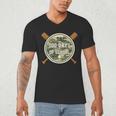 Baseball 100th Day Of School Camouflage Men's V-Neck T-Shirt Baseball 100th Day Of School Camouflage Men's V-Neck T-Shirt
