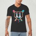 Baseball 11 Year Old Ice Cream Drip 11th Birthday Boy Player Men's V-Neck T-Shirt Baseball 11 Year Old Ice Cream Drip 11th Birthday Boy Player Men's V-Neck T-Shirt