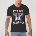 Baseball 11 Year Old Ice Cream Drip 11th Birthday Boys Men's V-Neck T-Shirt Baseball 11 Year Old Ice Cream Drip 11th Birthday Boys Men's V-Neck T-Shirt