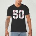Baseball 1976 50th Birthday Vintage 50 Years Old Retro Men's V-Neck T-Shirt