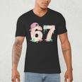 Baseball 67 Dripping Six Seven Drip Boys Gen Z Men's V-Neck T-Shirt Baseball 67 Dripping Six Seven Drip Boys Gen Z Men's V-Neck T-Shirt