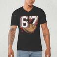 Baseball 67 Six Seven Alpha Slang 6 7 Meme Kids Teachers Boy Men's V-Neck T-Shirt Baseball 67 Six Seven Alpha Slang 6 7 Meme Kids Teachers Boy Men's V-Neck T-Shirt