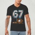 Baseball 67 Six Seven Meme 6-7 Drip Baseball Boys Men Men's V-Neck T-Shirt Baseball 67 Six Seven Meme 6-7 Drip Baseball Boys Men Men's V-Neck T-Shirt