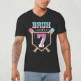 Baseball 7 Year Old Ice Cream Drip 7th Birthday Boys Player Men's V-Neck T-Shirt