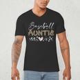 Baseball Auntie Leopard Baseball Heart Men's V-Neck T-Shirt Baseball Auntie Leopard Baseball Heart Men's V-Neck T-Shirt