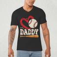 Baseball Daddy Baseball Heart Family Matching Men's V-Neck T-Shirt