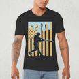 Baseball Drip Boys Dripping Ice Cream Baseball American Flag Men's V-Neck T-Shirt Baseball Drip Boys Dripping Ice Cream Baseball American Flag Men's V-Neck T-Shirt