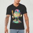 Baseball Drip For Boys Ice Cream Drip Baseball Sport Men's V-Neck T-Shirt Baseball Drip For Boys Ice Cream Drip Baseball Sport Men's V-Neck T-Shirt