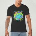 Baseball Drip For Boys Ice Cream Drip Youth Boys Baseball Men's V-Neck T-Shirt