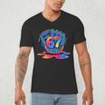Baseball Drip Ice Cream 67 Lifestyle 101 Men's V-Neck T-Shirt Baseball Drip Ice Cream 67 Lifestyle 101 Men's V-Neck T-Shirt