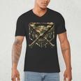 Baseball Drip Ice Cream Camo Home Plate Bats Sports Game Day Men's V-Neck T-Shirt Baseball Drip Ice Cream Camo Home Plate Bats Sports Game Day Men's V-Neck T-Shirt