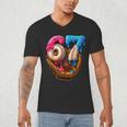 Baseball Drip Ice Cream Number 67 Player Or 67th Birthday Men's V-Neck T-Shirt