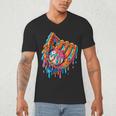 Baseball Drip Ice Cream Sprinkles Baseball Glove For Boys Men's V-Neck T-Shirt Baseball Drip Ice Cream Sprinkles Baseball Glove For Boys Men's V-Neck T-Shirt