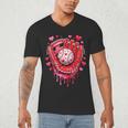 Baseball Drip Ice Cream Sprinkles Valentines Day Baseball Men's V-Neck T-Shirt Baseball Drip Ice Cream Sprinkles Valentines Day Baseball Men's V-Neck T-Shirt