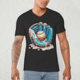 Baseball Drip Ice Cream Sprinkless Glove Boy Kid Men's V-Neck T-Shirt Baseball Drip Ice Cream Sprinkless Glove Boy Kid Men's V-Neck T-Shirt
