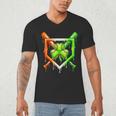 Baseball Drip Ice Cream St Patricks Day Shamrock Men's V-Neck T-Shirt Baseball Drip Ice Cream St Patricks Day Shamrock Men's V-Neck T-Shirt