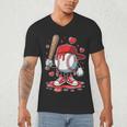 Baseball Drip Icecream Apparel Youth Boy Valentine Men's V-Neck T-Shirt Baseball Drip Icecream Apparel Youth Boy Valentine Men's V-Neck T-Shirt