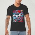 Baseball Drip Icecream Heart Valentine Day Boys Kids Red Men's V-Neck T-Shirt Baseball Drip Icecream Heart Valentine Day Boys Kids Red Men's V-Neck T-Shirt