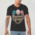 Baseball Drip Icecream Men's V-Neck T-Shirt