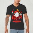 Baseball Drip Icecream Youth Boy Valentine Men's V-Neck T-Shirt Baseball Drip Icecream Youth Boy Valentine Men's V-Neck T-Shirt