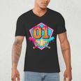 Baseball Drip Jersey Number 1 For Players & 1th Birthday Men's V-Neck T-Shirt Baseball Drip Jersey Number 1 For Players & 1th Birthday Men's V-Neck T-Shirt
