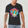 Baseball Drip Jersey Number 77 For Players & 77th Birthday Men's V-Neck T-Shirt Baseball Drip Jersey Number 77 For Players & 77th Birthday Men's V-Neck T-Shirt