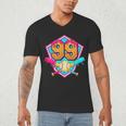 Baseball Drip Jersey Number 99 For Players & 99th Birthday Men's V-Neck T-Shirt Baseball Drip Jersey Number 99 For Players & 99th Birthday Men's V-Neck T-Shirt