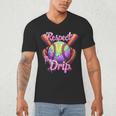 Baseball Drip Respect The Drip Purple Ice Cream Sprinkles Men's V-Neck T-Shirt