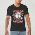 Baseball Drip Valentine Boys Women Men Hearts Sport Love Men's V-Neck T-Shirt Baseball Drip Valentine Boys Women Men Hearts Sport Love Men's V-Neck T-Shirt