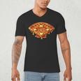 Baseball Dripping Waffle Field Men's V-Neck T-Shirt Baseball Dripping Waffle Field Men's V-Neck T-Shirt