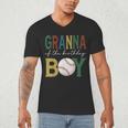 Baseball Granna Of The Birthday Boy Family Matching Men's V-Neck T-Shirt