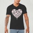 Baseball Heart Drip Valentine's Day Baseball Lover Boys Men Men's V-Neck T-Shirt Baseball Heart Drip Valentine's Day Baseball Lover Boys Men Men's V-Neck T-Shirt