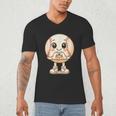 Baseball With Heart Hands Love Cute Baseball Men's V-Neck T-Shirt Baseball With Heart Hands Love Cute Baseball Men's V-Neck T-Shirt