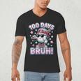 Baseball Ice Cram Drip 100 Days Of School 100th Boys Youth Men's V-Neck T-Shirt Baseball Ice Cram Drip 100 Days Of School 100th Boys Youth Men's V-Neck T-Shirt