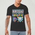 Baseball Ice Cream Drip Bonus Dad Of The Birthday Boy Men's V-Neck T-Shirt Baseball Ice Cream Drip Bonus Dad Of The Birthday Boy Men's V-Neck T-Shirt