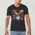 Baseball Ice Cream Drip Boys Mardi Gras Carnival Party Mask Men's V-Neck T-Shirt Baseball Ice Cream Drip Boys Mardi Gras Carnival Party Mask Men's V-Neck T-Shirt
