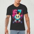 Baseball Ice Cream Drip Number 67 Six Seven Meme 67 Men's V-Neck T-Shirt Baseball Ice Cream Drip Number 67 Six Seven Meme 67 Men's V-Neck T-Shirt