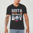 Baseball Ice Cream Drip Sista Of The Birthday Boy Men's V-Neck T-Shirt Baseball Ice Cream Drip Sista Of The Birthday Boy Men's V-Neck T-Shirt