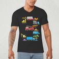 Baseball Ice Cream Drip Vehicles Youth Baseball Drip Men's V-Neck T-Shirt Baseball Ice Cream Drip Vehicles Youth Baseball Drip Men's V-Neck T-Shirt