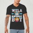 Baseball Ice Cream Drip Wela Of The Birthday Boy Men's V-Neck T-Shirt