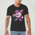Baseball Ice Cream Shirt Cool Baseball Drip For Boys Men's V-Neck T-Shirt