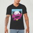 Baseball Life Lifestyle Home Plate Ice Cream Drip Men Boys Men's V-Neck T-Shirt