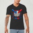 Baseball Life Style 101 Apparel Youth Drip Baseball Men's V-Neck T-Shirt Baseball Life Style 101 Apparel Youth Drip Baseball Men's V-Neck T-Shirt