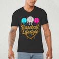 Baseball Lifestyle Baseball Drip Icecream Men's V-Neck T-Shirt Baseball Lifestyle Baseball Drip Icecream Men's V-Neck T-Shirt