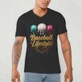Baseball Lifestyle Drip Men's V-Neck T-Shirt Baseball Lifestyle Drip Men's V-Neck T-Shirt