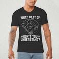 Baseball Math Double Play What Part Of Baseball Game Men's V-Neck T-Shirt Baseball Math Double Play What Part Of Baseball Game Men's V-Neck T-Shirt