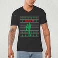Baseball Player Christmas Pajama Send It Xmas PJs Boys Men's V-Neck T-Shirt Baseball Player Christmas Pajama Send It Xmas PJs Boys Men's V-Neck T-Shirt