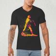 Baseball Player Men's V-Neck T-Shirt