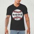 Baseball Red Stitches Sport Graphic 6432 Men's V-Neck T-Shirt Baseball Red Stitches Sport Graphic 6432 Men's V-Neck T-Shirt
